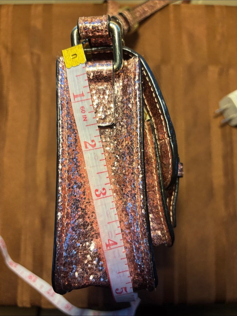 Kate Spade NY Girls' Glitter Scout Crossbody Bag Rose Pink (EUC/GUC - see pics)